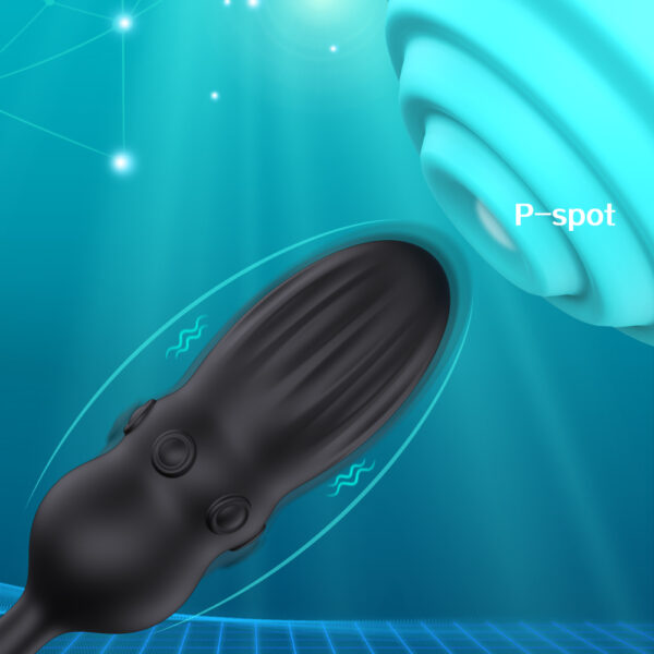 Anal Vibrator Prostate Massager,Vibrating Penis Ring Taint Stimulator - Image 4