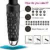 Multiple Use Full Body Powerful Vibrating Massager (Black) - Image 2