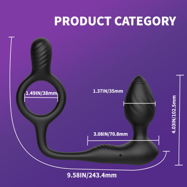 Anal Vibrator Prostate Massager,Vibrating Cock Ring - Image 6