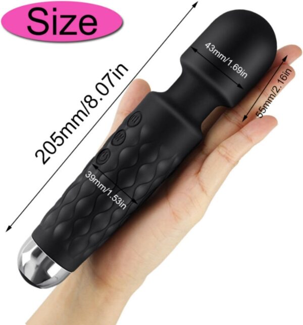 Multiple Use Full Body Powerful Vibrating Massager (Black) - Image 5