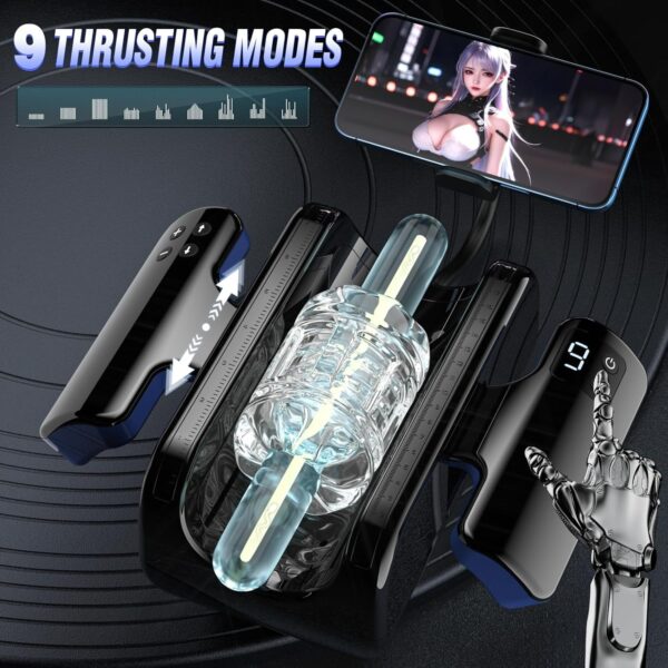 Automatic Male Masturbator,with 9 Thrusting Modes 3D Realistic Textured - Image 2