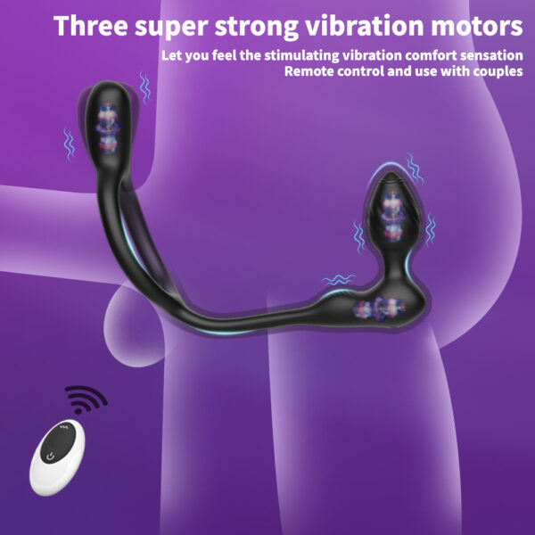 Anal Vibrator Prostate Massager,Vibrating Cock Ring - Image 2