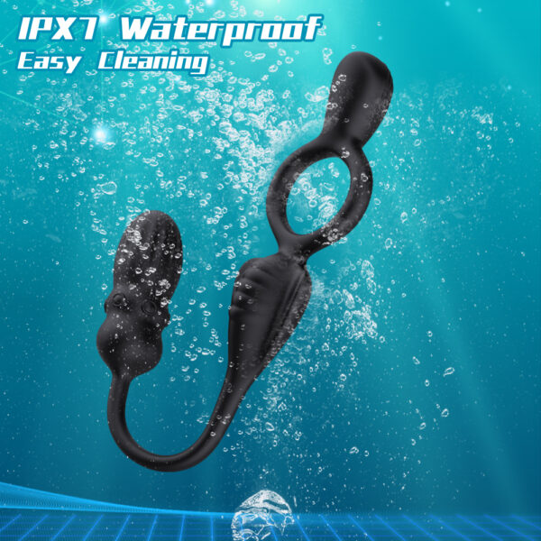Anal Vibrator Prostate Massager,Vibrating Penis Ring Taint Stimulator - Image 5