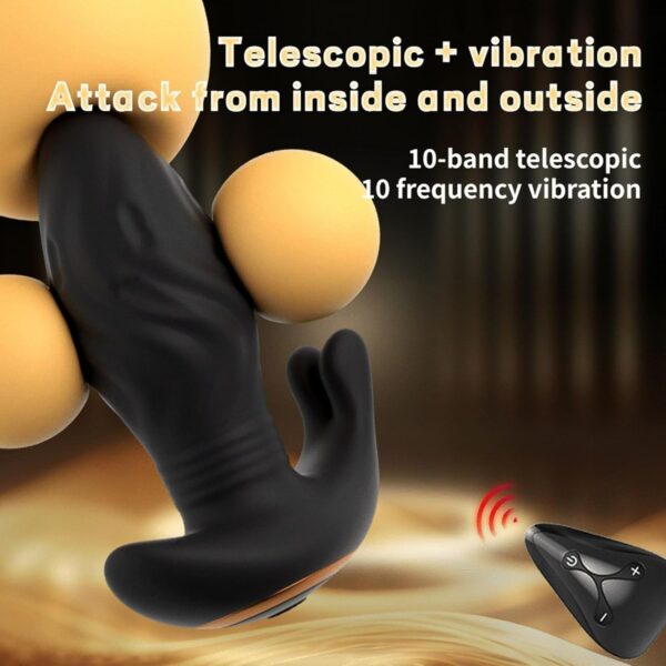 Prostate Massage Sex Toy for Prostate Toys with 10 Types of Extension & 10 Vibrating Modes - Image 4