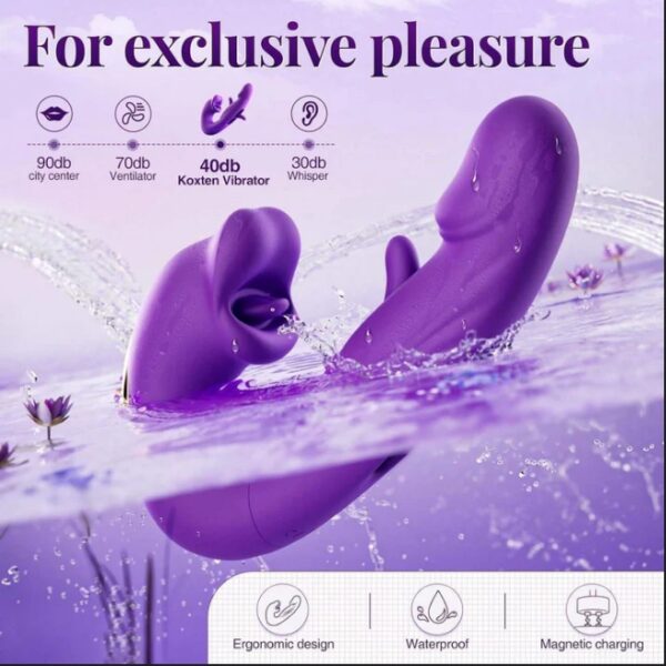 Vibrator Dildo Licking Hitting 3in 1 Exclusive Massager - Image 6