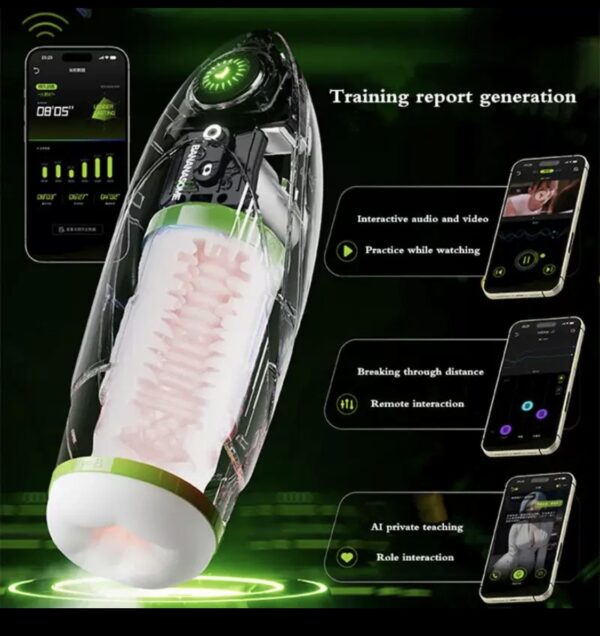 Pocket Pussy | for Male Masturbatores,Heating Telescopic Vibration - Image 3