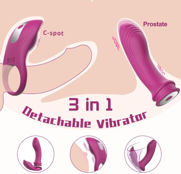 3 in 1 Wearable Vibrator with Remote Control Detachable Panty Vibrator Couples - Image 4
