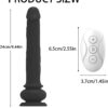 Dildo Anal Vibrator Adult Women Toys,Black Silicone with Suction Cup - Image 4