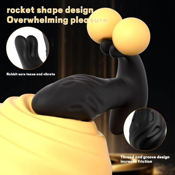 Prostate Massage Sex Toy for Prostate Toys with 10 Types of Extension & 10 Vibrating Modes - Image 6