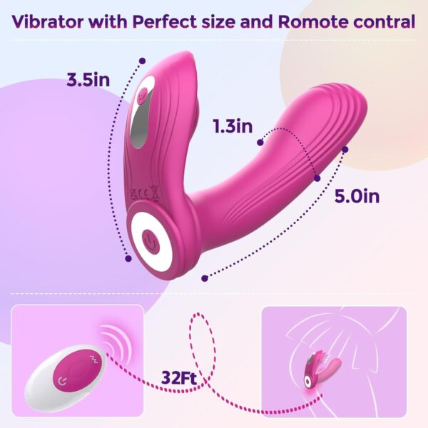 3 in 1 Wearable Vibrator with Remote Control Detachable Panty Vibrator Couples - Image 5
