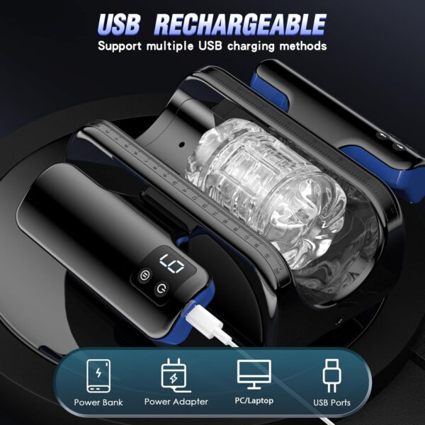Automatic Male Masturbator,with 9 Thrusting Modes 3D Realistic Textured - Image 6