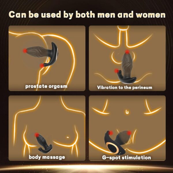 Prostate Massage Sex Toy for Prostate Toys with 10 Types of Extension & 10 Vibrating Modes - Image 2