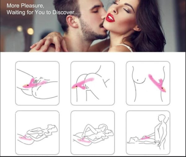 Smart Heating Vibrating Dildo with Clitral Sucking Stimulator - Image 3