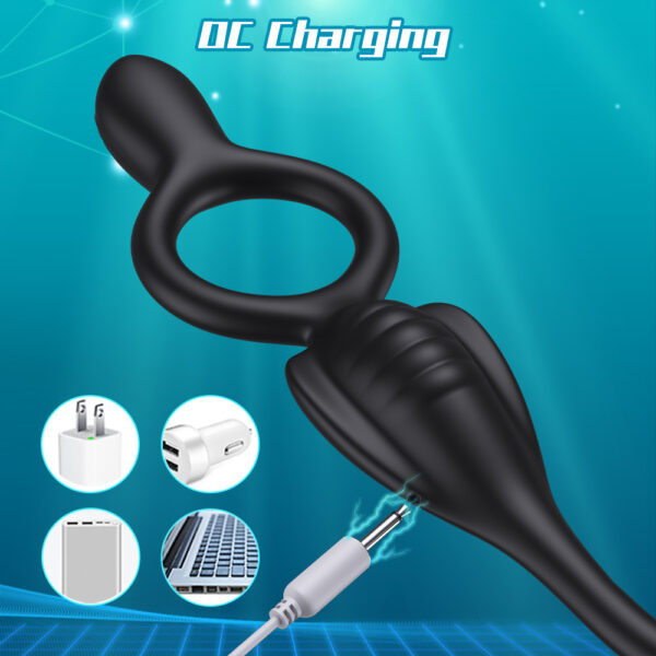 Anal Vibrator Prostate Massager,Vibrating Penis Ring Taint Stimulator - Image 6