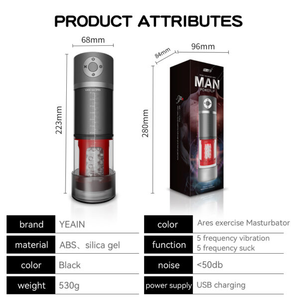 Male Masturbator Sex Toys for Men - JOYJOYCE Thrusting Squeezing Penis Trainer - Image 7