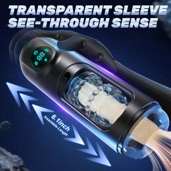 Male Masturbator | - with 8 Vibrating & 8 Thrusting Modes - Image 2