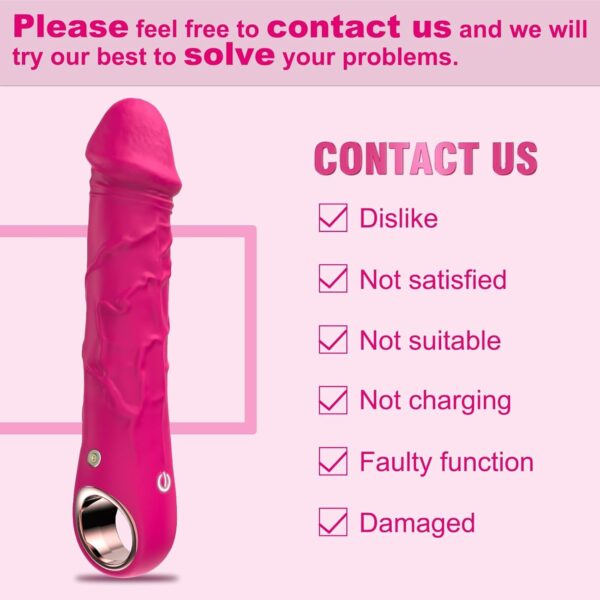 Dildo Vibrator - with 10 Vibrations,Realistic Silicone Dildos - Image 15