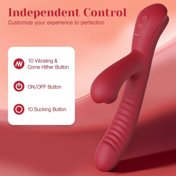 Rabbit Vibrator Sucking-with 3 Suction and 10 Vibration - Image 11
