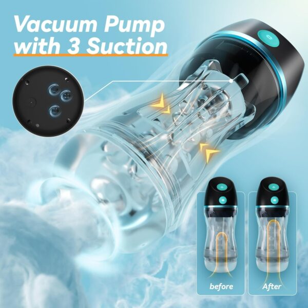 Automatic Male Masturbator - with 3 Vacuum Suction & 7 Vibration - Image 3