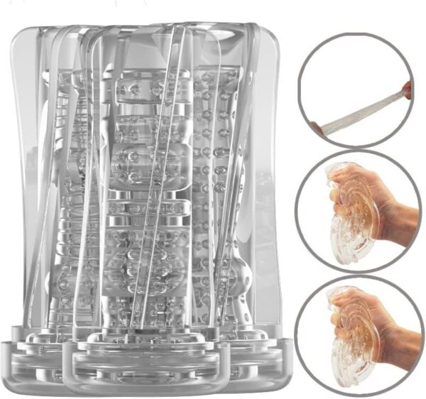 Male Masturbator,Hands Free with 3D Realistic Textured Sleeve - Image 2