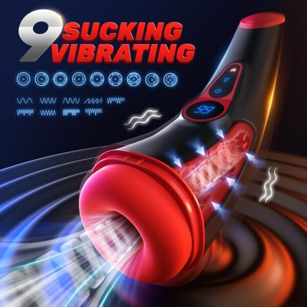 |Best Automatic Male Masturbator|with 9 Sucking & 9 Vibrating - Image 3