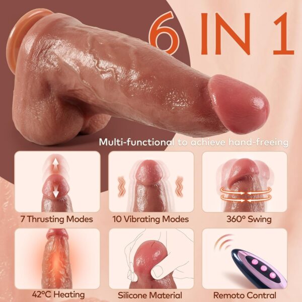Best thrusting dildo Vibrator,3"Diameter Giant Silicone - Image 2