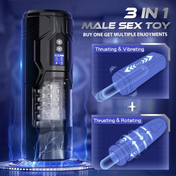 Male Masturbator | joyjoyce Thrusting & Rotating Waterproof - Image 2