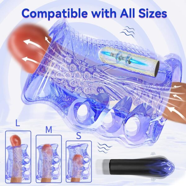 Male Masturbator,Sex Toys for Men with Mini Bullet Vibrator - Image 2