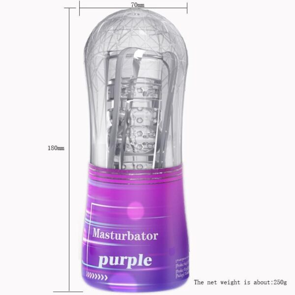 Male Masturbator,Hands Free with 3D Realistic Textured Sleeve - Image 6