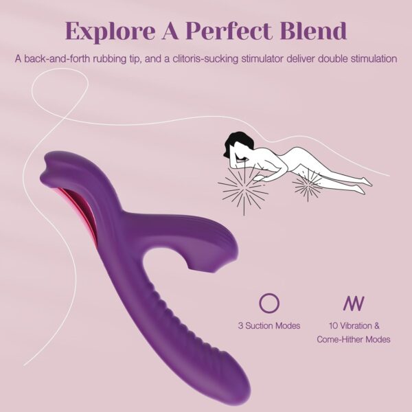 Rabbit Vibrator Sucking-with 3 Suction and 10 Vibration - Image 3