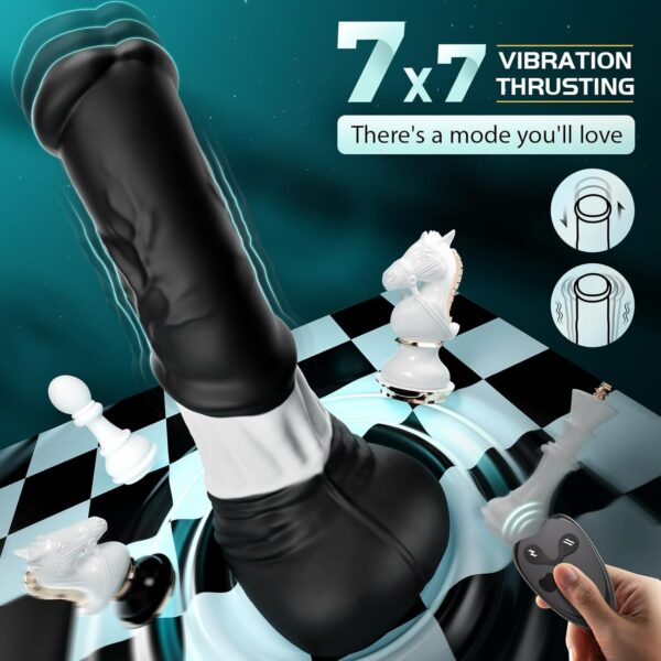 Horse Dildo Vibrator - 11.8" 4IN1 with Remote Control - Image 4