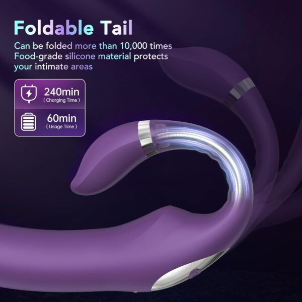 Rabbit Vibrator,G-Spot Dildo -with 10 Vibration 10 Thrust - Image 5