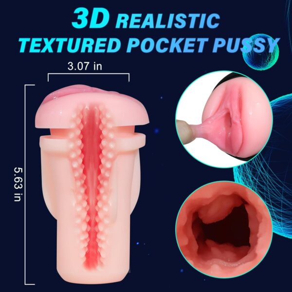 Masturbator Adult Toys Penis Sex Toys,with 4 Sucking & Vibrating - Image 4