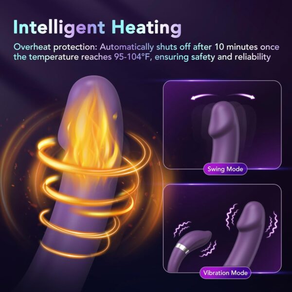 Rabbit Vibrator,G-Spot Dildo -with 10 Vibration 10 Thrust - Image 3
