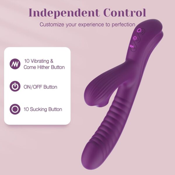 Rabbit Vibrator Sucking-with 3 Suction and 10 Vibration - Image 5