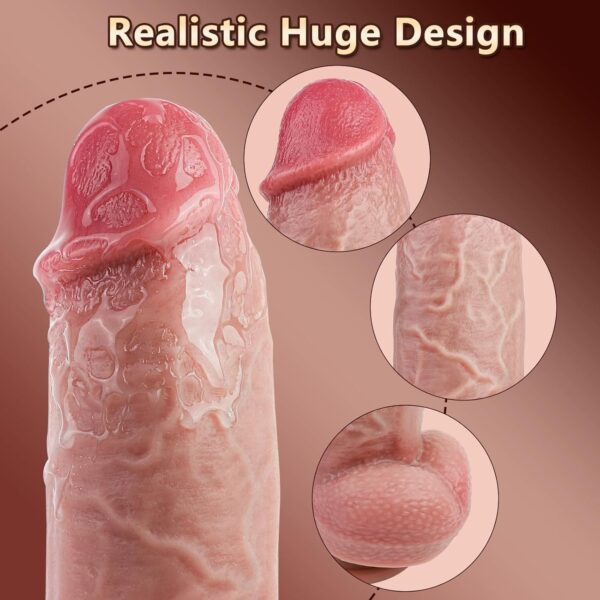 Huge Thick Dildo Vibrator, 2.5'' Diameter - Image 3