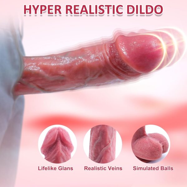 Anal Dildo 3 In 1 Multifunctional,with Vibrating|Thrusting|Heating - Image 2