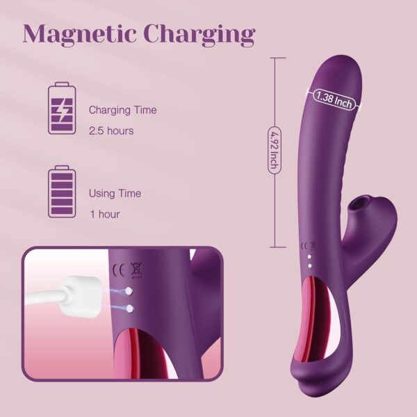 Rabbit Vibrator Sucking-with 3 Suction and 10 Vibration - Image 6