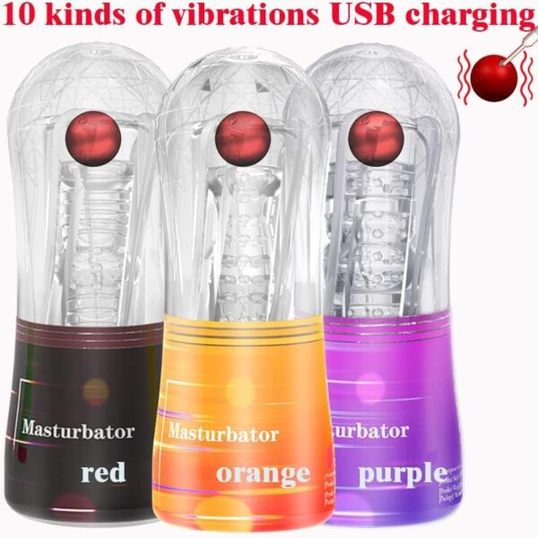 Male Masturbator,with 10 Vibration Functions and 3D Texture - Image 7