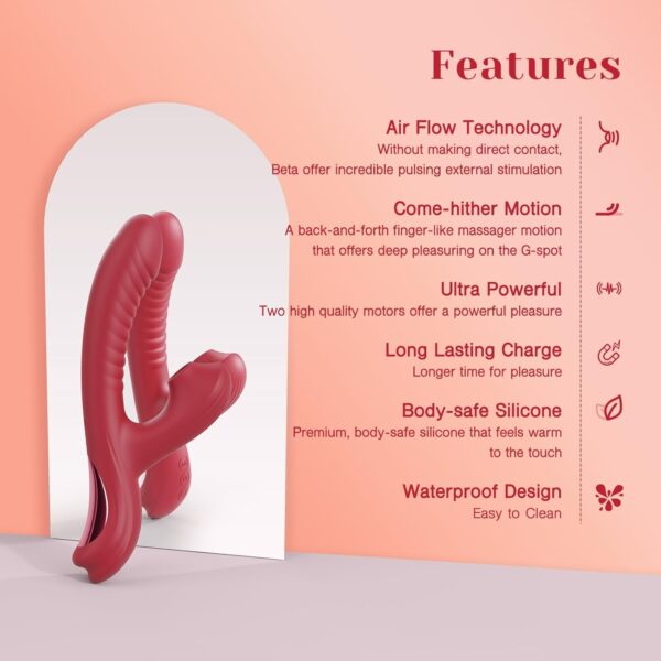 Rabbit Vibrator Sucking-with 3 Suction and 10 Vibration - Image 8