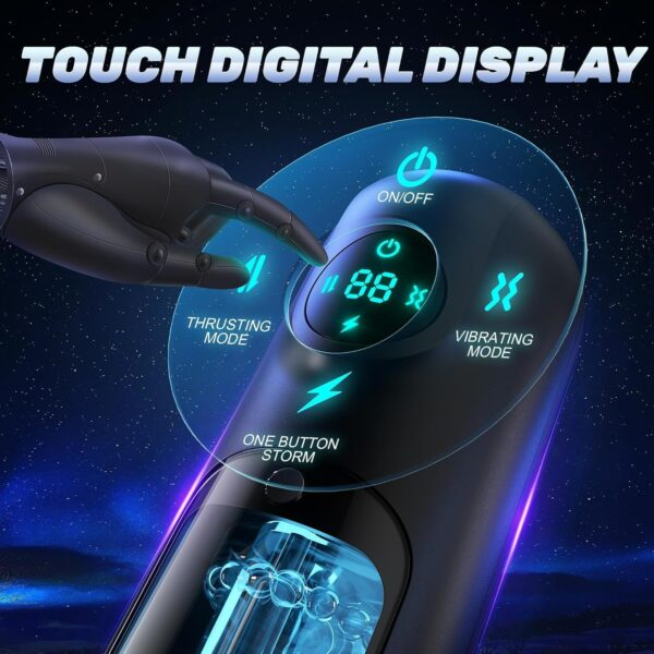 Male Masturbator | - with 8 Vibrating & 8 Thrusting Modes - Image 6