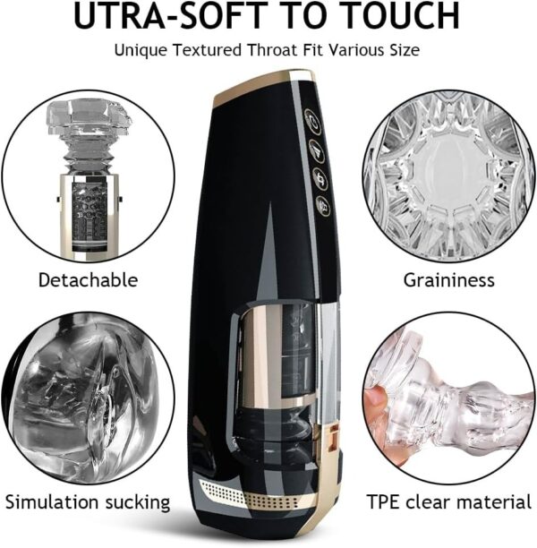 Automatic Telescopic Sucking Vagina Massage Male Masturbator - Image 4