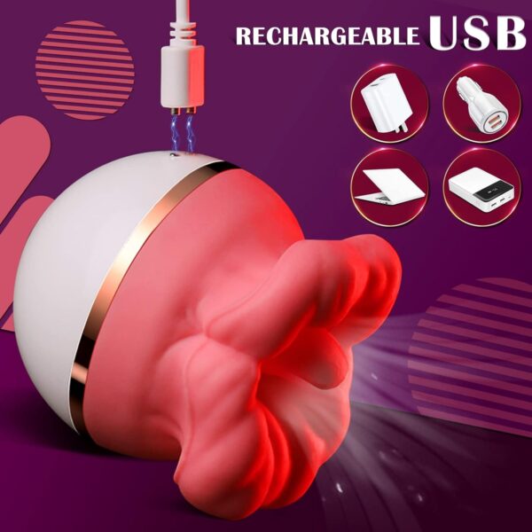 Rose Sucking,Clitoral Sucking with 3 Suction 5 Licking Modes - Image 4