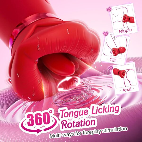 Rose Vibrator-|5-in-1| and |4-in-1| Sucking Vibrator - Image 4