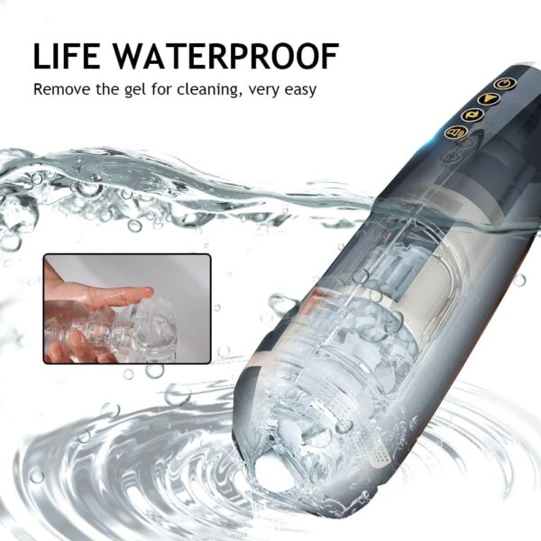 Automatic Telescopic Sucking Vagina Massage Male Masturbator - Image 5