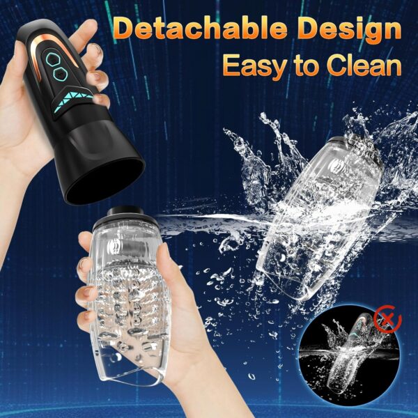 Male Masturbator with 10 Vibration,8 Thrusting & Rotating Patterns - Image 5