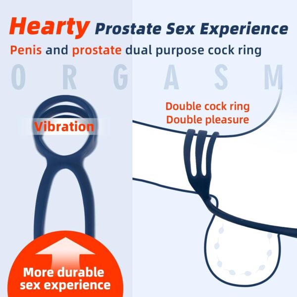 12 Patterns Vibrating 3 IN 1 Prostate Massager Anal Sex Toys - Image 6