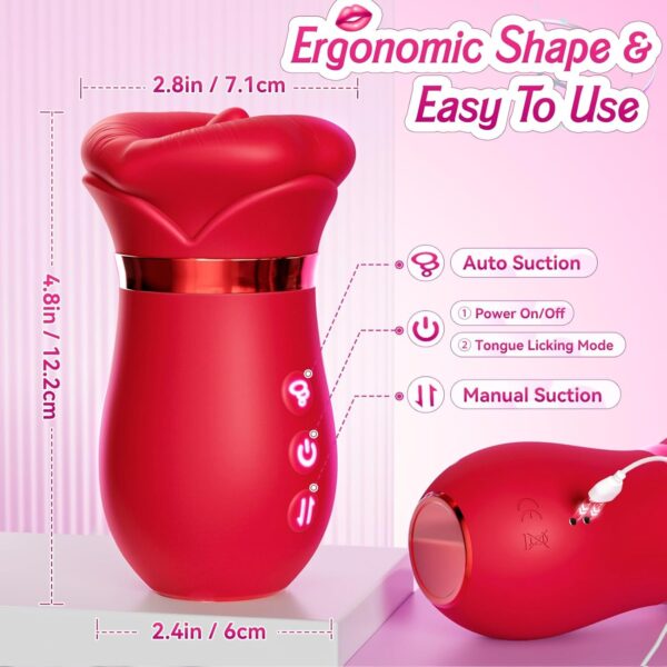 Rose Vibrator-|5-in-1| and |4-in-1| Sucking Vibrator - Image 9