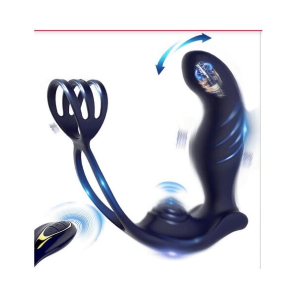 12 Patterns Vibrating 3 IN 1 Prostate Massager Anal Sex Toys - Image 8